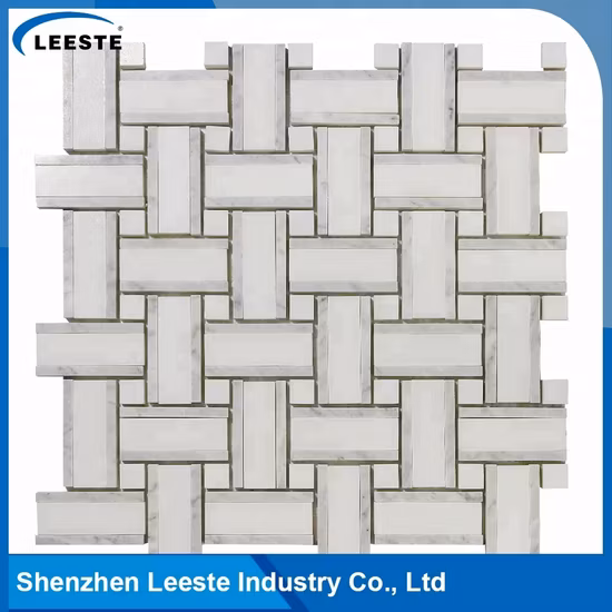 Piastrelle per pavimenti a mosaico di alta qualità con design a parete in marmo naturale