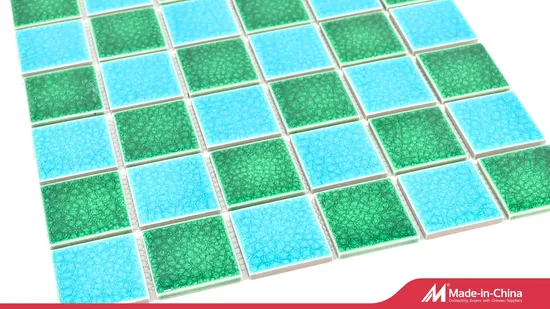 Blue Ceramic Tile Mixed Mosaic Swimming Pool Mosaic Tile