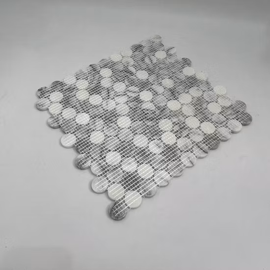 D19 Round Beaded Vintage Bronzer Metallic Effect Mosaic