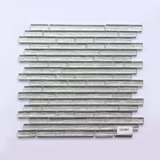 Cina Adesivo da parete per piastrelle in cristallo da cucina Piastrella a mosaico a specchio metallico con diamante per adesivo da parete a mosaico backsplash cucina